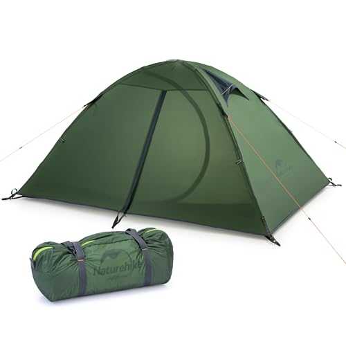 Naturehike Hillock 2 Person Tent, Lightweight Backpacking Tent for Camping, Two Person Tent with Vestibule