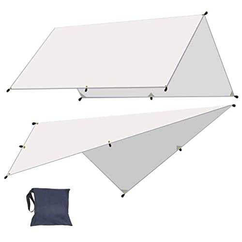 Tent Ultralight Tarp Awnings Shelters Shade Sail Sunshade Garden Canopy Waterproof Outdoor Camping Tarp Tourist Travel Sun Shelter(2,3x3m)