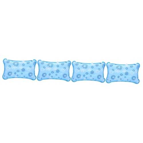 IMIKEYA 4pcs Outdoor Pillow Inflatable Sleep Pillow Camping Water Fill Design Cooling for Travel