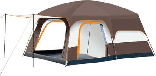 VDLLQYN, Luxury Tent for Camping Room 4-12 Person Large Family Tent with 2 Bedroom and 1 Living Room Design,Tents