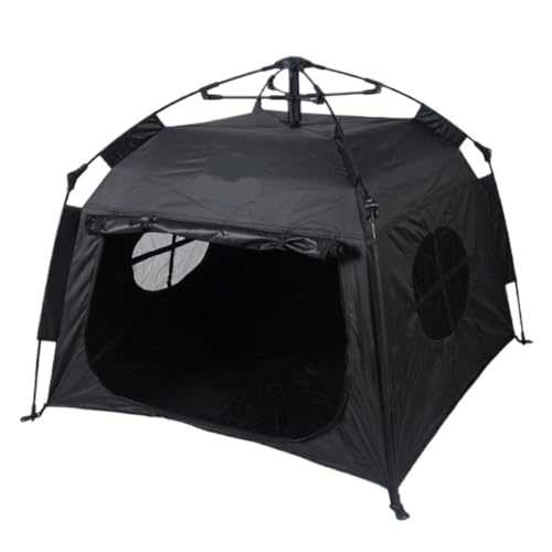 Tents Tent, Outdoor Household Folding Cat And Dog Kennel, Rainproof And Sunproof, Portable Car Camping Tent Camping Tents(Black)