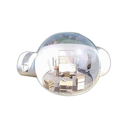 TYUIOKJU Tent Outdoor Camping Transparent Inflatable Bubble Tent Spherical Clear House Garden Cabin Lodge