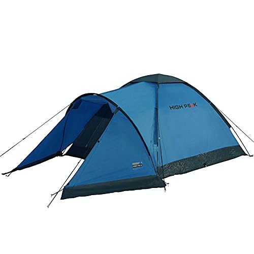 High Peak Weatherproof Ontario Unisex Outdoor Dome Tent available in Blue/grey - 3 Persons