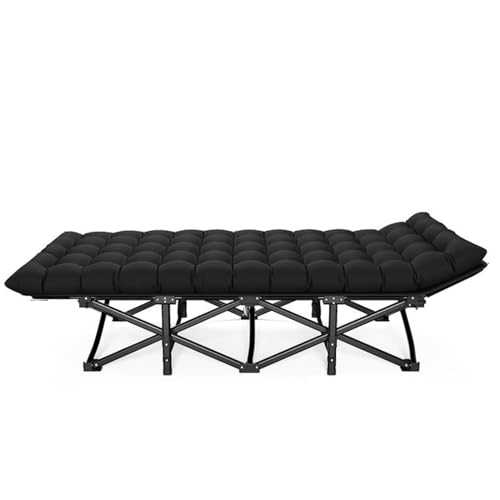 GXXINGIN Portable Folding Bed，Adult folding bed,Camping Cot,Folding Camping Cot with Mat for Adults, Heavy Duty Outdoor Bed with Carry Bag,Layer Oxford Travel Camp Cots for Camping, Spare Bed, Patio,