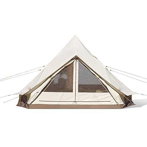 DEKIMOW Glamping Yurt Tent Waterproof Family Tent with Removable Rainfly and Carry Bag Pyramid Tent for Family Camping & Hiking