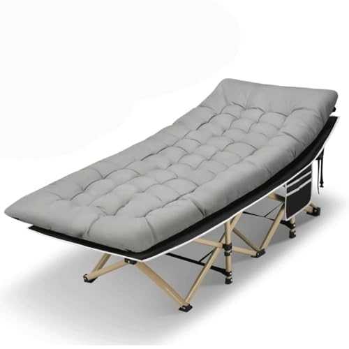 ROUZIHU Camping Cots for Adults Folding Camping Cot with Mattress Sleeping Cot for Adult with Carry Bags