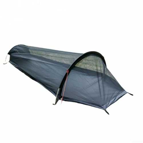 Sumsoctober Bivy Tent Ultralight One Person Tent Waterproof All-Season Single Man Outdoor Tent with Insect Net for Hiking Backpacking Survival Bushcraft Camping(Special floor cloth Black)