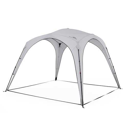 Naturehike Camping Pop Up Gazebo with Sides 3m x 3m, Waterproof PU 5000mm, UPF 50+, Shelter Waterproof Garden Patio Canopy, Freestanding Awning