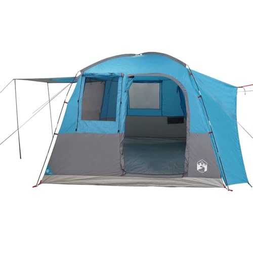 vidaXL Car Tent 4-Person Waterproof Polyester Blue – Easy Setup, Electrical Access – 314x314x240 cm