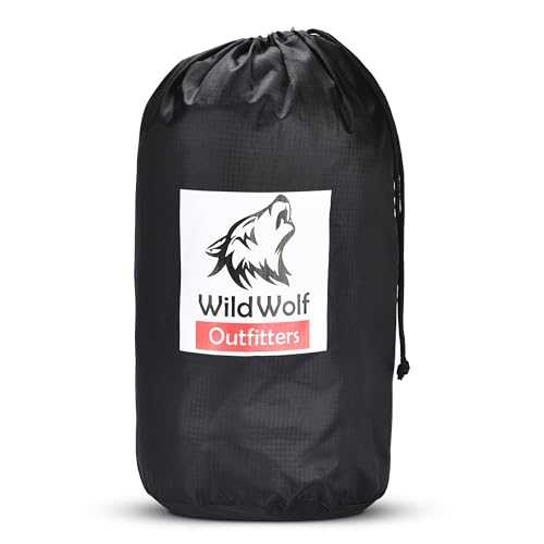 Wild Wolf Outfitters | Backpacking Sleeping Bag - Human Sleeping Fleece Bag - Lightweight & Waterproof - Camping Gear - Compact & Easy-to-Carry - 3 Season Warmth & Comfort