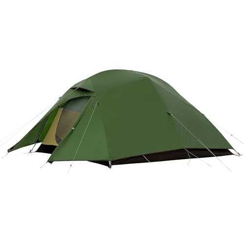 Naturehike Cloud-Up 3 Tent Ultralight Professional Tent 3 Persons Backpacking Hiking Camping Cycling Tent (20D Forest Green Upgrade)