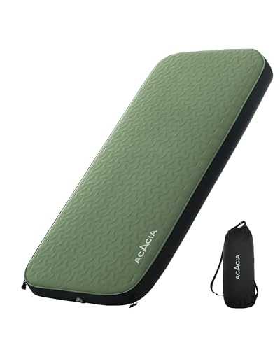 'ACACIA 4.3'' Thick Self Inflating Sleeping Pad with Foam | Innovative Y-Shaped Telescopic Structure | Ultraportable Camping Mattress | Outdoor Compact Air Mat for Tent Car |'