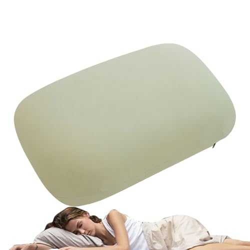 Zwpontia Pillow for Camping - Ergonomic Headrest - Ergonomic Portable Foldable Cooling Memory Foam Pillow for Flight, Hiking, Travel, Hotel, Backpacking