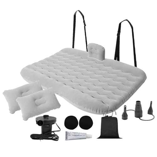 Inflatable Car Air Mattress - Inflatable Travel Air Mattress, Bed for Car Back Seat | Car Travel Mattress with Air Pump, Inflatable Car Air Mattresses for Sleeping, Camouflage, 130 x 80 cm
