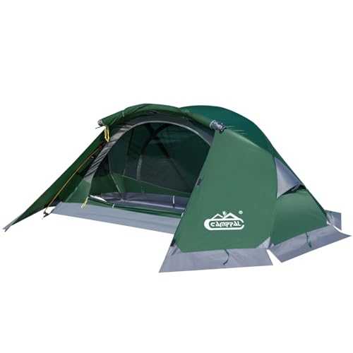 1 Person Backpacking Tent, Waterproof 4 Season Tent, Lightweight Cold Weather Tent Easy Setup for Winter Hiking, Camping, Hunting