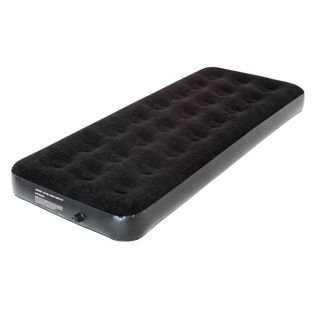 Trespass Flocked Battery Pump Airbed - Single.