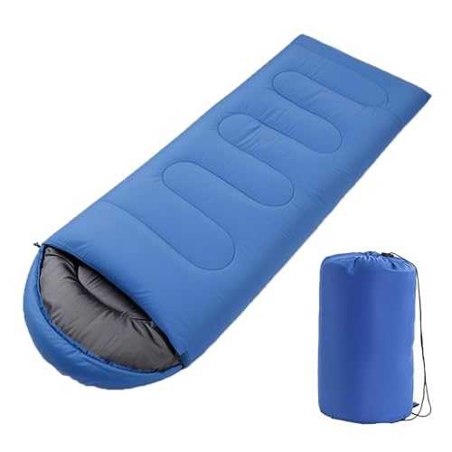 Wind Tour 3 Season Lightweight Waterproof Sleeping Bag Indoor & Outdoor Spliceable Single Sleeping bag 1.35kg with left and right zippers for Hiking Backpacking Camping Traveling
