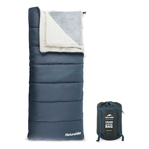 Naturehike Envelope Sleeping Bag, -5℃ To 13℃, 300GSM Cotton Sleeping Bag, Waterproof All-Season Removable Sleeping Bag, Suitable for Camping, Mountain Climbing, Hiking, Indoor