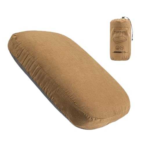 Backpacking Pillow – Portable Camping Pillow, Lightweight | Washable Compressible Camp, Travel Comfort Accessory, Home and Car Use, Compact Design for Outdoor Adventures and Road Trips
