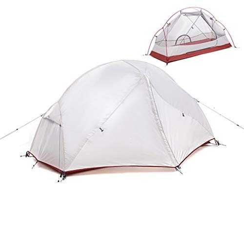 Camping Tent Camping Tents 2-3 Person,with 2 Large Door,Double Layer Family Tent,Easy Set Up,Portable with Carry Bag,for 3 Seasons Lightweight Easy Set Up (Size : 1 person)