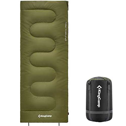 KingCamp Oxygen Sleeping Bags for Camping 3 Season Lightweight, Sleeping Bag Winter Ultralight 1kg, Sleeping Bag for Adults Joinable sleeping bag for children for Outdoor