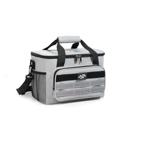Werwing Insulated Cooler Bag for Outdoor Picnics, Foldable Thermal Lunch Tote with Shoulder Strap, Portable Food Storage for Camping & Hiking (18.5x30x21cm)
