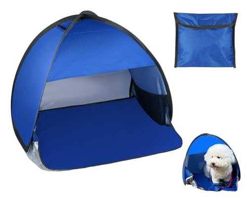 YCConcept Mini Tent for Pets Small Dog Tent for Beach Portable Pop Up Sun Shade Shelter with Phone Compartment for Puppy and Large Cats Small Animals Sun Canopy for Camping and Outdoor