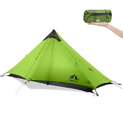 Night Cat Backpacking Tent 1 Person: Ultralight Camping Tent Waterproof Portable 1 Man Tent Trekking Hiking Outdoor