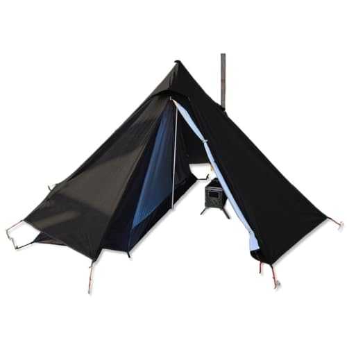 Camping Tent Outdoor Waterproof Camping Double-layer Tent Set Single Wood Stove Chimney Tent Camping Tent Tent