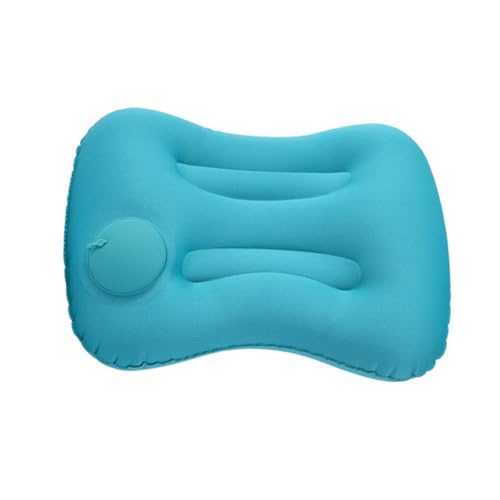 JEWEDECO Travel Inflatable Pillow Breathable Ergonomic U-shaped Pillow for Camping Car and Home