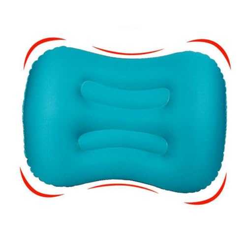 Happyyami Ergonomic Inflatable Pillow for Sleeping Travel Neck Pillow Pocket Compact Portable for Hiking Random