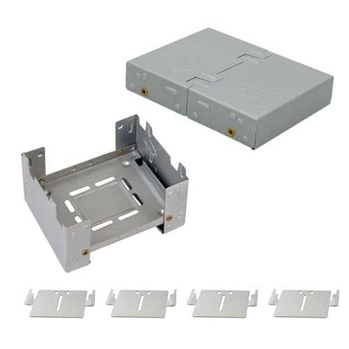 Portable Camping Stove, Mini Camping Stove, Folding Stove for Camping, Camping Backpacking Stove, Suitable for Outdoor, Picnic, Barbecue, Camping, Hiking, Travel, 2 Pcs, with 4 Wind Deflectors