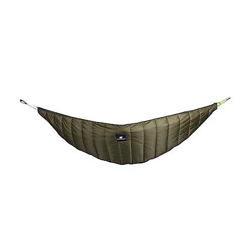 Generic Winter Camping Hammock Outdoor Hammock Accessories Warm Cotton Hammock Curl up Hammock Heavy Hammock with Stand Included Pig Thickened Cotton Hammock Windproof Warm Hammock Green