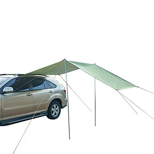 ChengBeautiful Auto Canopy Portable Waterproof Car Rear Tent Outside Camping Shelter Outdoor Car Tent Trailer Tent Roof Top For Beach (Color : Green, Size : 300x200cm)