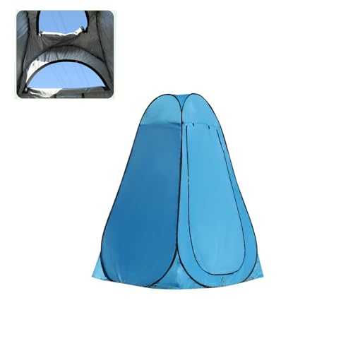 Toilet Tent, Camping Shower Tent, Pop Up Shower Cubicle, Changing Room, Outdoor Mobile Toilet Tent, Shower Changing Tent, Camping Toilet, Toilets (Blue, 150 x 150 x 190 cm)