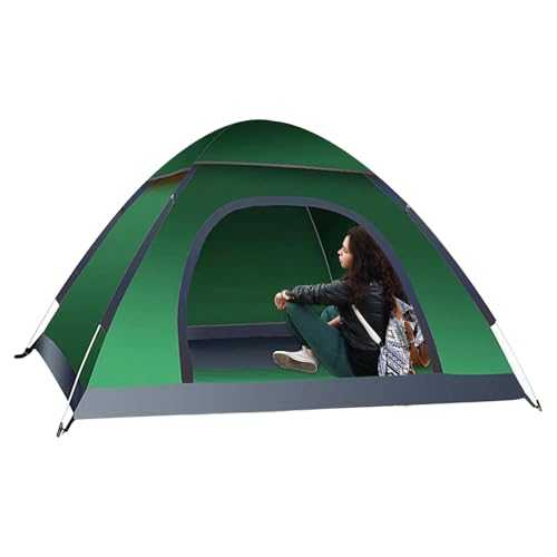 Tent - Lightweight Automatic Camping Tent 2-3 People, Waterproof UV Protection Portable Family Hiking Outdoor Sports
