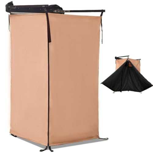 Camping Shower Tent Awning for Cars, Vehicle Awning Shower Room with Roof, SUV Truck Tent for Camping Privacy Shelters, Portable Shower Tent Toilet Camping Privacy Shelters for Camping(Black)