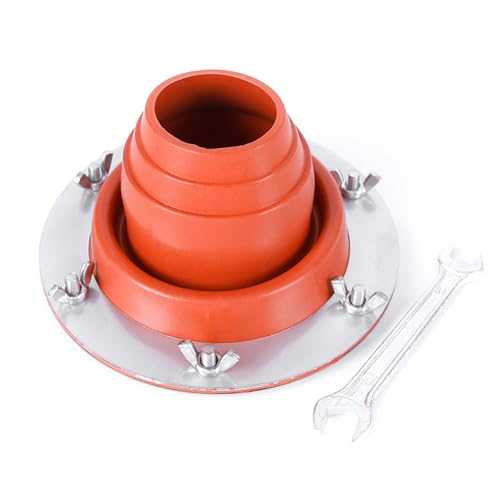 CHAKAE Resistant Silicone Stove Hole With Stainless Steels Rings Tent Chimney Pipe Vent Resistant Round Hole Base