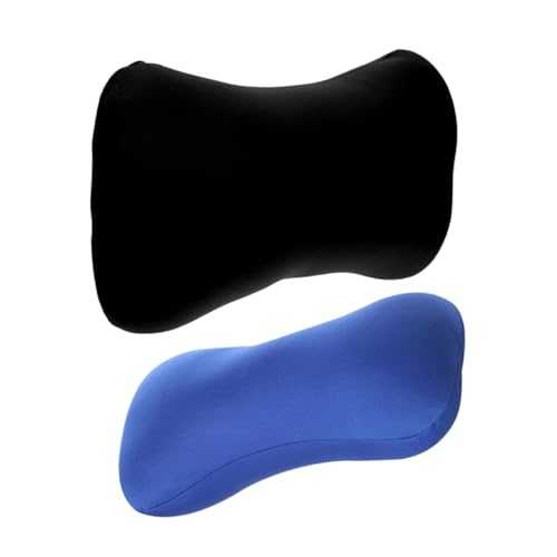 HEMOTON 2Pcs Portable Neck Pillow for Car Camping Comfortable Ergonomic Travel Cushion Lightweight Office Chair Headrest for Drivers Outdoor Enthusiasts