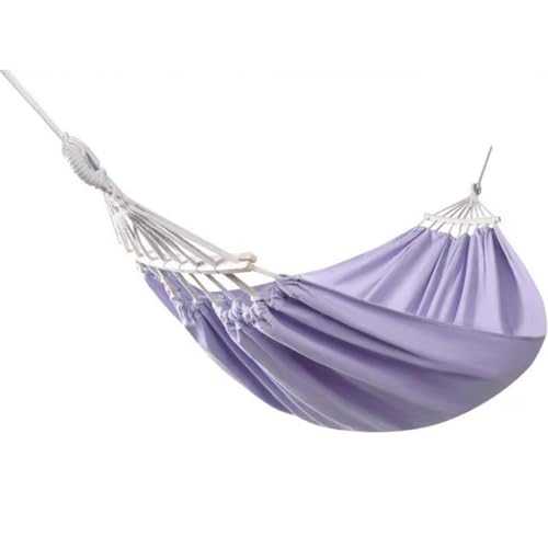 Garden Hammock,Portable Double Hammock Chair with Storage Bag,Camping Gear for Outside Hiking Beach(Purple)