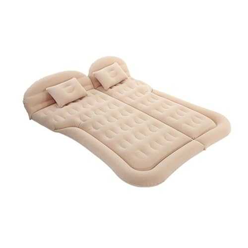SUV Air Mattress for Car Camping - Extra Thick, Portable Inflatable Car Bed with Built-in Pump, Durable for Travel, Road Trips(Beige)