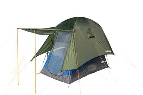 Crua Outdoors Xtent Maxx - 3 Person Tent - Fully Extendable from 5.2ft to 7.3ft and Porch