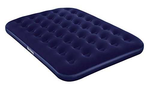 Bestway Double Airbed, Inflatable Air Mattress for Camping with Electric Pump and Travel Bag, Blue