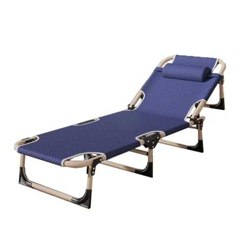 GXXINGIN Portable Folding Bed，Camping Cots,Folding Bed Recliner Folding Bed Single Office Nap Bed Simple Multi-Functional Recliner Outdoor Leisure Nap Folding Bed Portable Outdoor Folding Bed for Cam