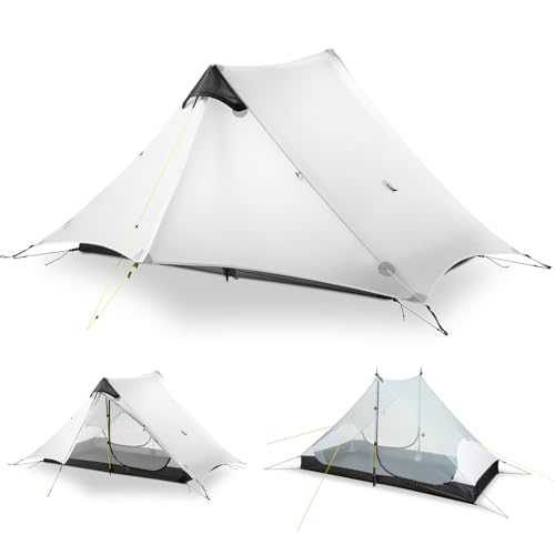 Lanshan Ultralight Tent 3-Season Backpacking Tent for 1-2 Person Camping, Trekking, Kayaking, Climbing, Hiking