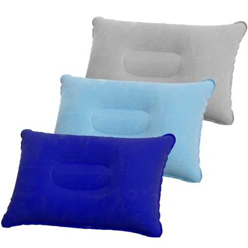 Bettinay 3Pcs Inflatable Pillows for Beach, Blow Up Pillow for Lounger Sunbathing Backpacking Hiking and Office