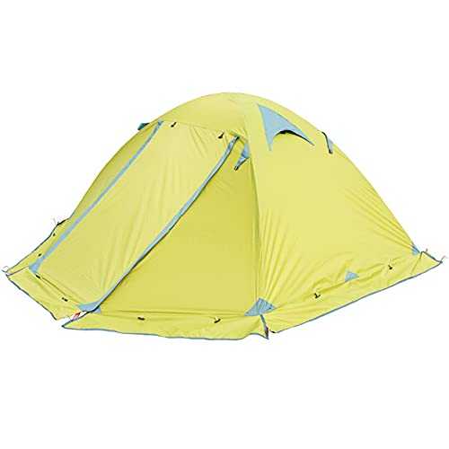 Outdoor Dome Tent, Lightweight & Breathable Double Layer Camping Tent- Waterproof Resistant Easy Setup Tent, for 2 Person, Hiking Mountaineering Travel (green,1-2 people)