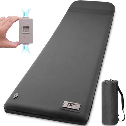 NYECHTO Self Inflating Foam Sleeping Pad for Camping, Grey