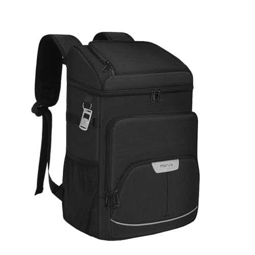 MOSISO Cooler Backpack, 40 Cans Large Capacity Leakproof Insulated Soft Bag, Portable Lightweight Beach Cooler Bag for Men Women, Waterproof Lunch Backpack for Picnics Camping Hiking