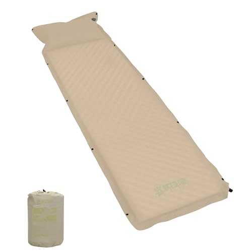 喜马拉雅 Himalaya Inflatable Sleeping Pad for Camping Ultralight Sleeping Mat for Backpacking Hiking Compact Camping Air Mattress with Pillow Foam Sleeping Mat